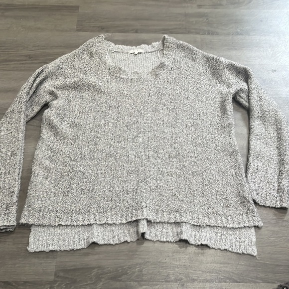 Willow and Clay  grey and white Marled Knit Sweater size large - Picture 5 of 7